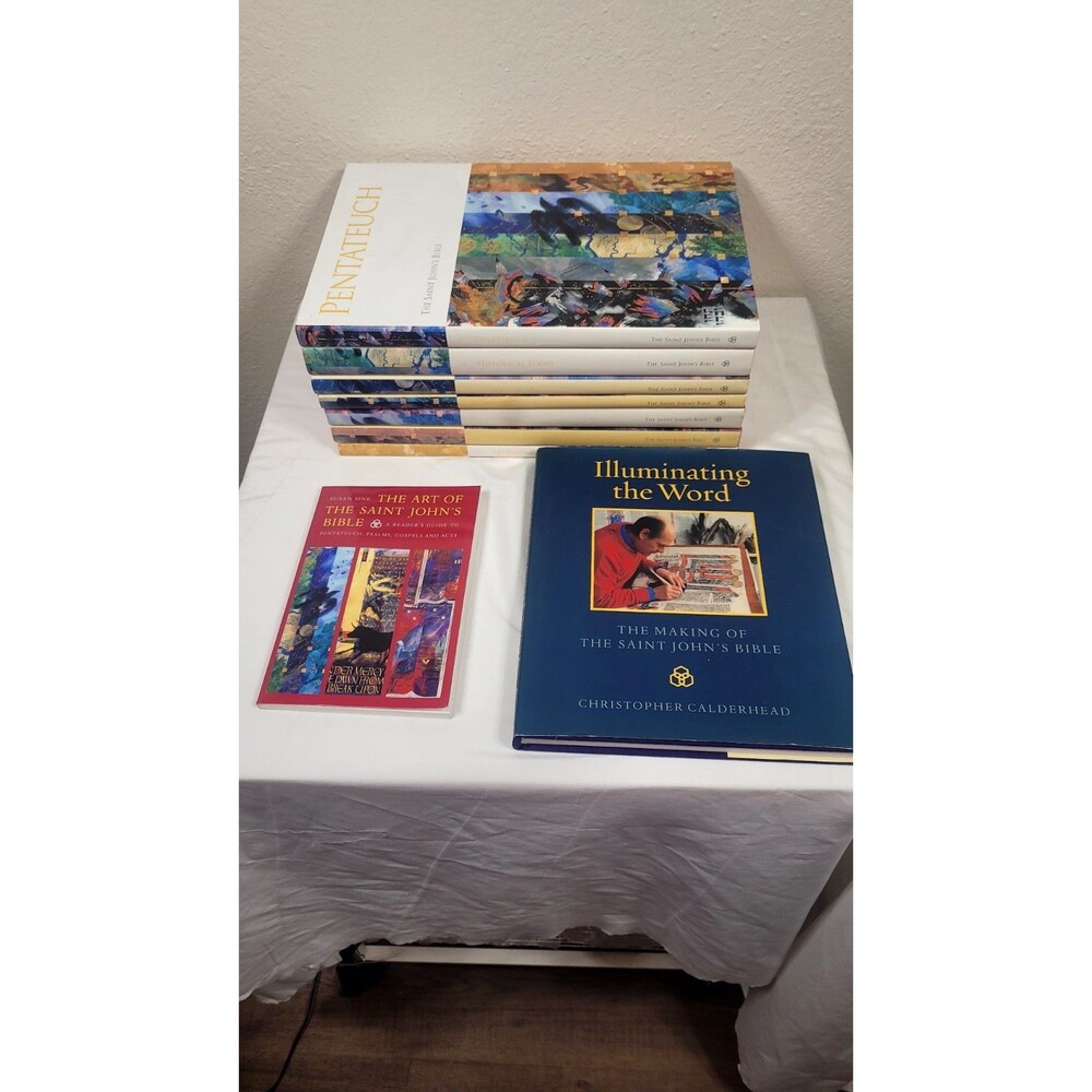 SAINT JOHN'S BIBLE ILLUSTRATED - Donald Jackson 7 Volume Set + 2 Bonus